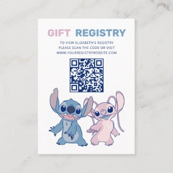 Lilo And Stitch | Gift Registry Insert Card by LiloAndStitch at Zazzle