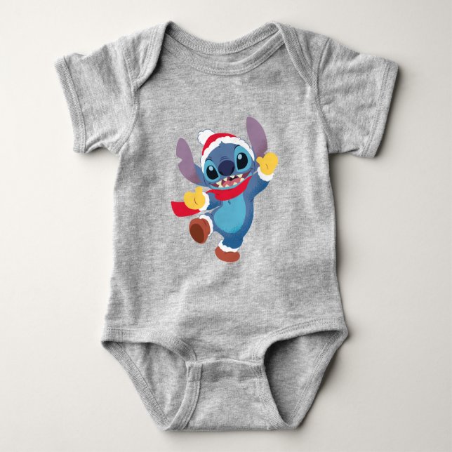 Lilo and Stitch | Happy Holidays Dance Baby Bodysuit (Front)