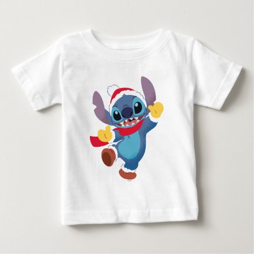 Lilo and Stitch  Happy Holidays Dance Baby T_Shirt