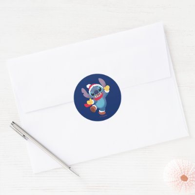 Lilo and Stitch | Happy Holidays Dance Classic Round Sticker
