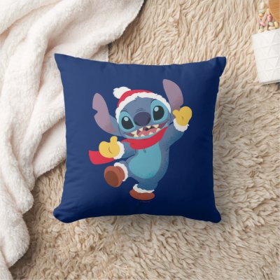 Lilo and Stitch | Happy Holidays Dance Throw Pillow