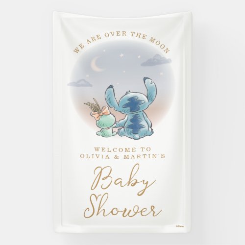 Lilo and Stitch  Over the Moon _ Baby Shower Banner