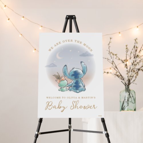 Lilo and Stitch  Over the Moon _ Baby Shower Foam Board