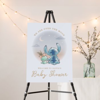 Lilo And Stitch | Over The Moon - Boy Baby Shower Foam Board by LiloAndStitch at Zazzle