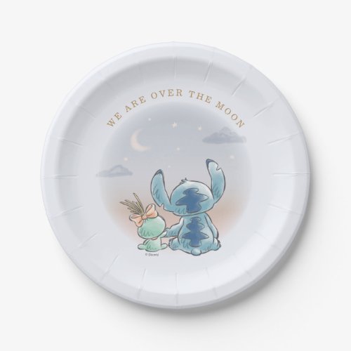 Lilo and Stitch  Over the Moon _ Boy Baby Shower Paper Plates