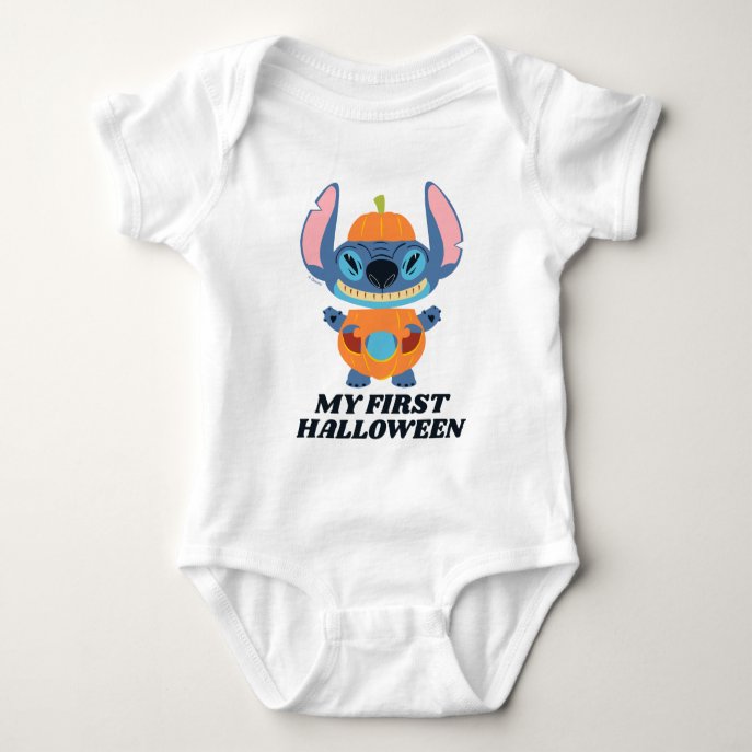 Lilo and Stitch Pumpkin | My Frist Halloween Baby Bodysuit