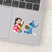 Stitch  Complicated But Cute 2 Classic Round Sticker - Custom Fan Art