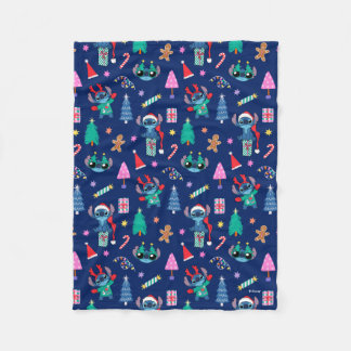 Lilo and Stitch | Stitch Holiday Pattern Fleece Blanket
