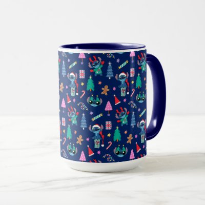 Lilo and Stitch | Stitch Holiday Pattern Mug