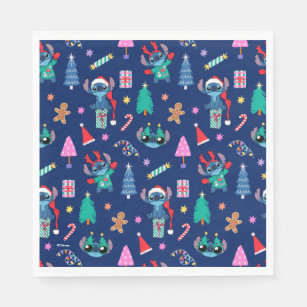 Lilo and Stitch   Stitch Holiday Pattern Napkins