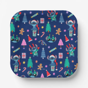 Lilo and Stitch   Stitch Holiday Pattern Paper Plates