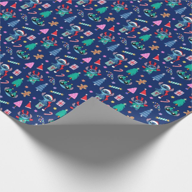 Disney's Lilo & Stitch Christmas Gift Wrapping Paper 2.5 Yards  FOLDED Decoupage