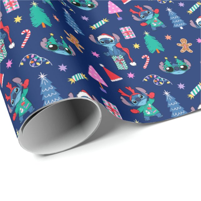 Disney's Lilo & Stitch Christmas Gift Wrapping Paper 2.5 Yards  FOLDED Decoupage