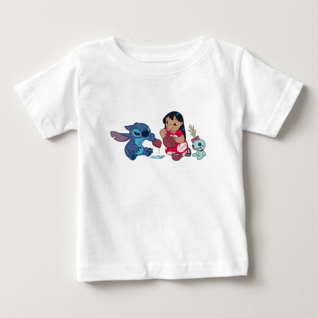 Lilo and Stitch Tea Party Baby T-Shirt (Front)