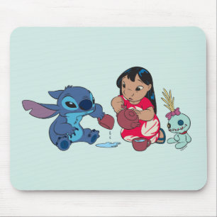 Lilo and Stitch Tea Party Mouse Pad