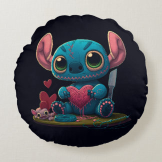 Lilo and Stitch Valentine Hearts Graphic Pillow