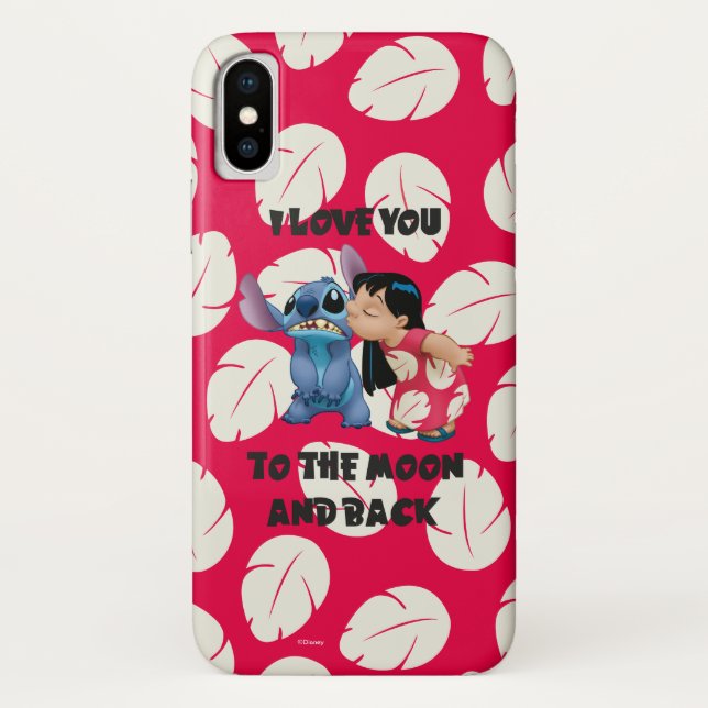 Lilo & Stich | I Love You To The Moon Case-Mate iPhone Case (Back)