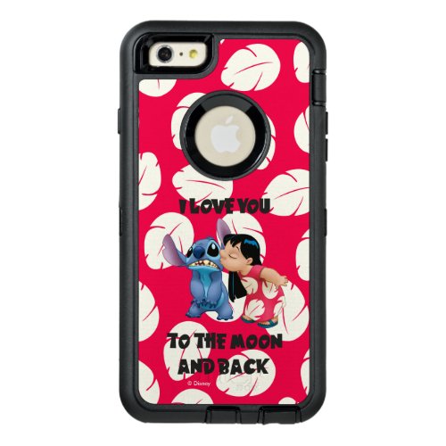 Lilo  Stich  I Love You To The Moon OtterBox Defender iPhone Case
