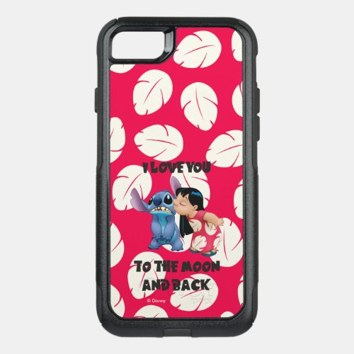 Lilo  Stich  I Love You To The Moon OtterBox Commuter iPhone SE87 Case