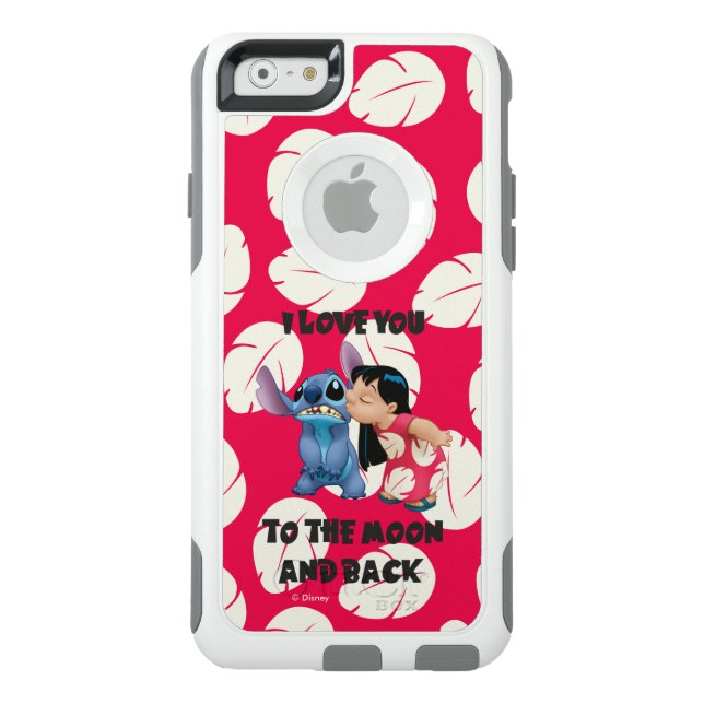 Lilo & Stich | I Love You To The Moon Otterbox iPhone Case (Back)
