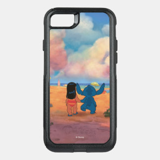 Lilo & Stich |Lilo & Stitch At The Beach OtterBox Commuter iPhone SE/8/7 Case