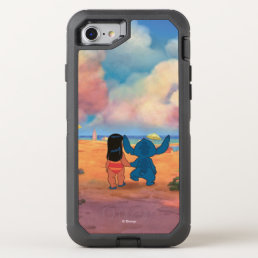Lilo &amp; Stich |Lilo &amp; Stitch At The Beach OtterBox Defender iPhone SE/8/7 Case