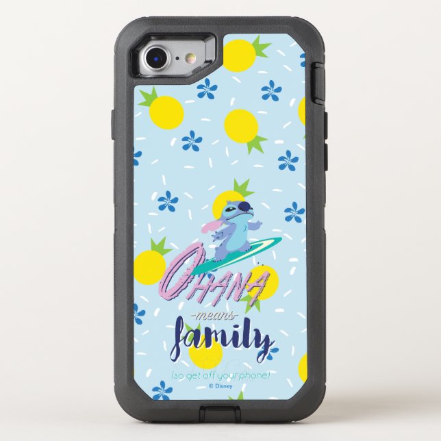 Lilo & Stich | Ohana Means Family Otterbox iPhone Case (Back)