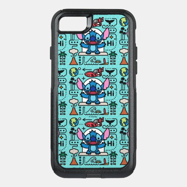 Lilo & Stich | Stitch Emoji Otterbox iPhone Case (Back)