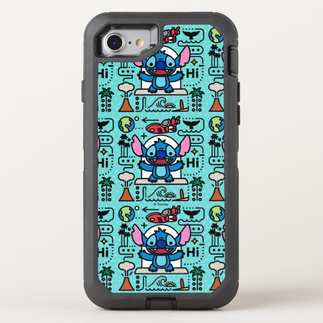 Lilo & Stich | Stitch Emoji Otterbox iPhone Case (Back)