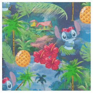 Lilo & Stich   Stitch Pattern Fabric