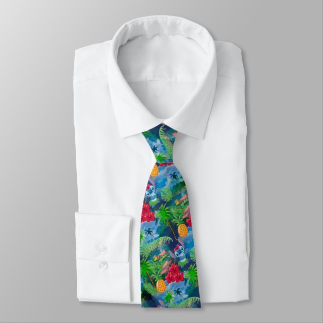Lilo & Stich | Stitch Pattern Neck Tie (Tied)