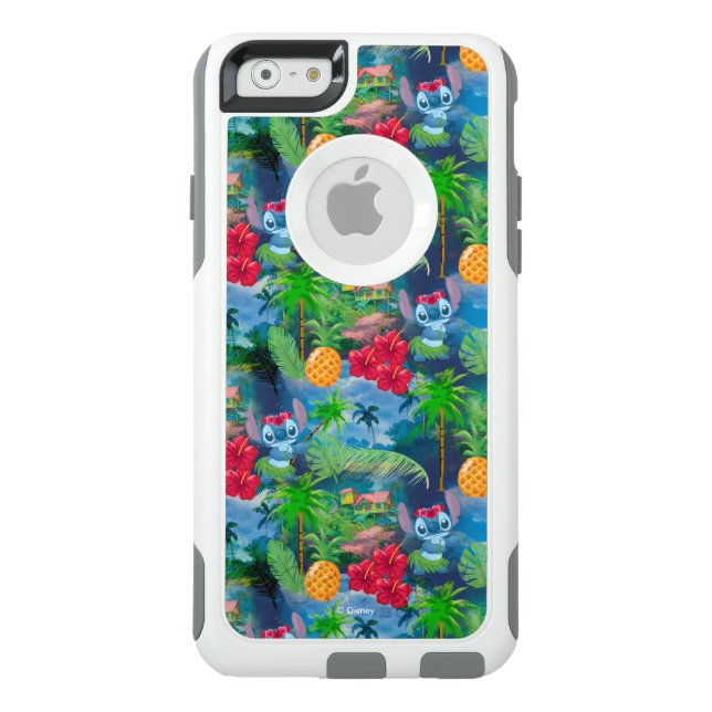 Lilo & Stich | Stitch Pattern Otterbox iPhone Case (Back)