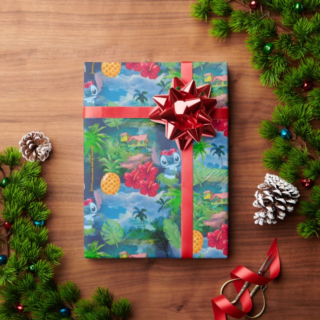 Lilo & Stich | Stitch Pattern Wrapping Paper (Holiday Gift)