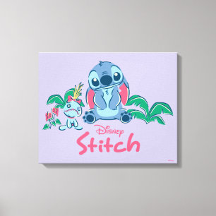 Lilo & Stich   Stitch & Scrump Canvas Print