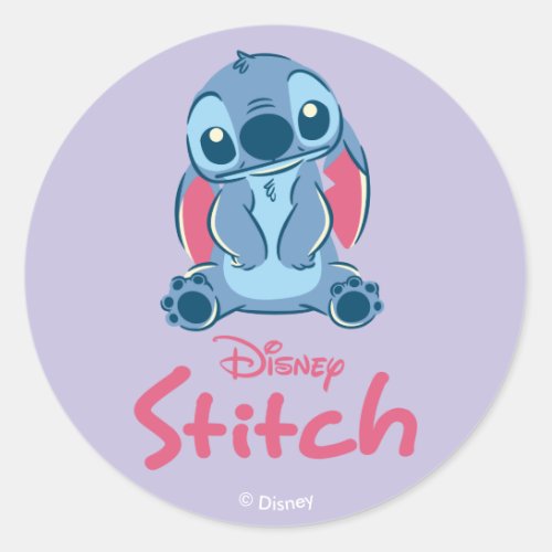 Lilo  Stich  Stitch  Scrump Classic Round Sticker