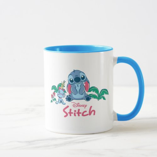 Lilo & Stich | Stitch & Scrump Mug - Stitch hanging out with Scrump.