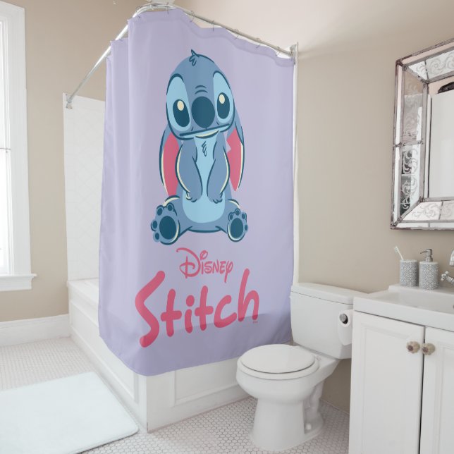 Lilo & Stich | Stitch & Scrump Shower Curtain (In Situ)