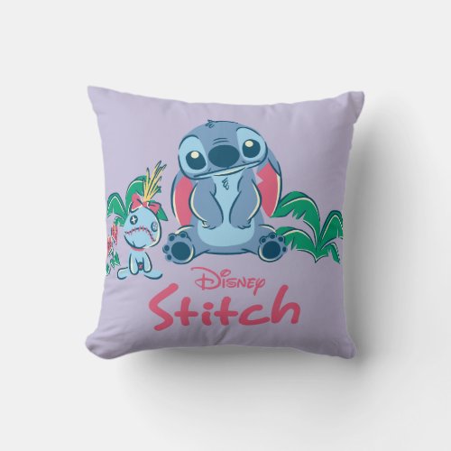 Lilo  Stich  Stitch  Scrump Throw Pillow