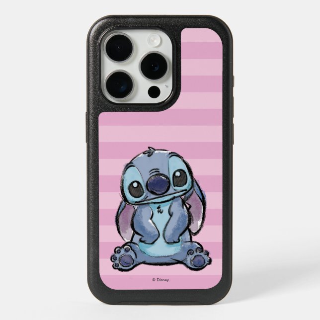 Lilo & Stich | Stitch Sketch iPhone 15 Pro Case (Back)