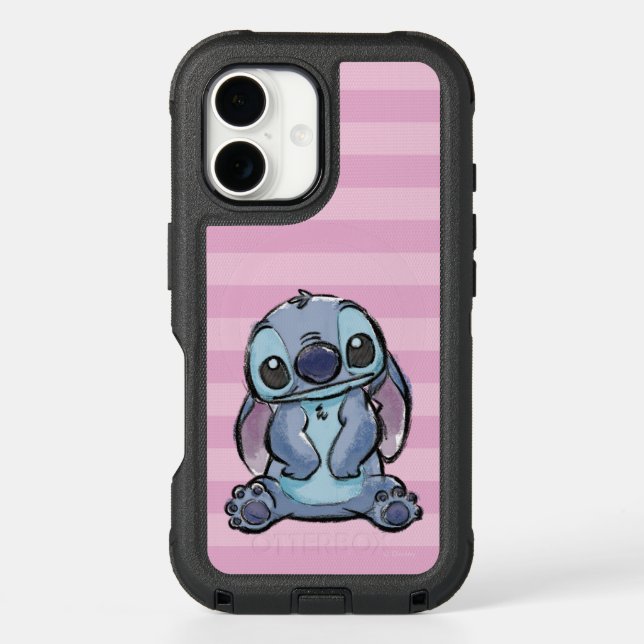 Lilo & Stich | Stitch Sketch Otterbox iPhone Case (Back)
