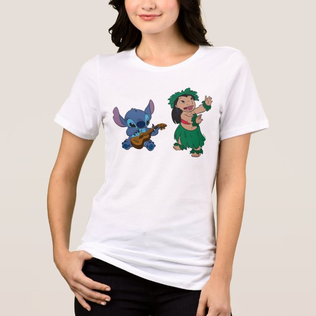 Lilo & Stitch - Adventure Awaits! Tri-Blend Shirt (Front)