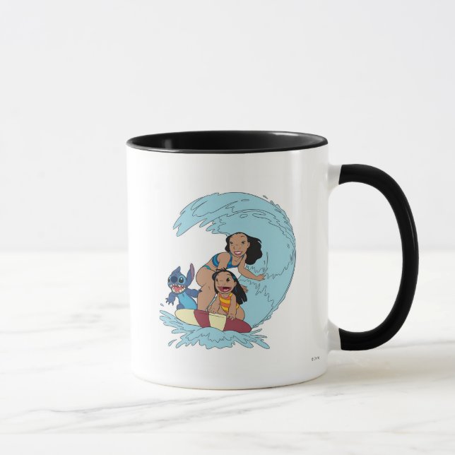 Lilo, Stitch and Nani Mug (Right)
