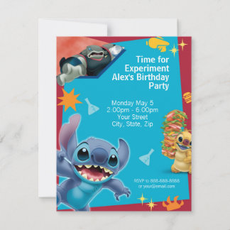 Lilo & Stitch Birthday Invitation