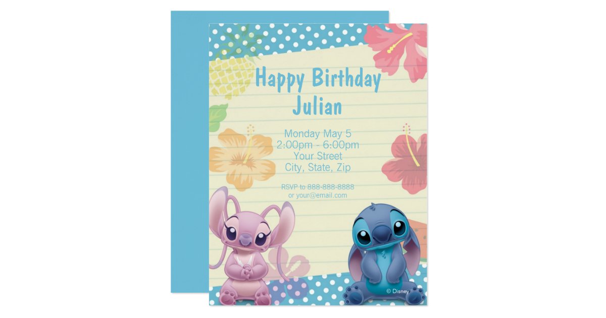 Stitch Birthday Invitations 9