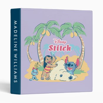 Lilo & Stitch | Come Visit The Islands! 3 Ring Binder by LiloAndStitch at Zazzle