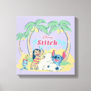 Lilo & Stitch   Come visit the islands! Canvas Print