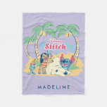 Lilo &amp; Stitch | Come Visit The Islands! Fleece Blanket at Zazzle