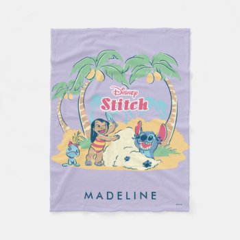 Lilo & Stitch | Come Visit The Islands! Fleece Blanket by LiloAndStitch at Zazzle