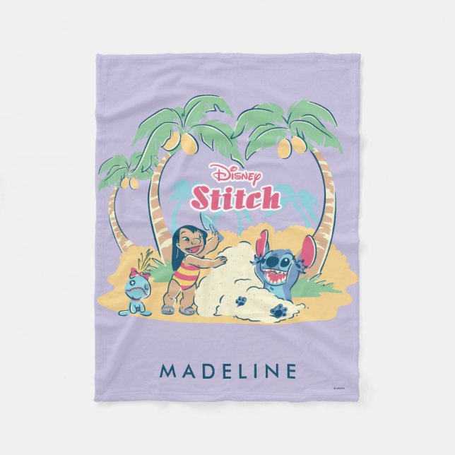 Lilo & Stitch | Come visit the islands! Fleece Blanket (Front)