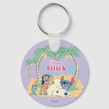 Lilo & Stitch | Come Visit The Islands! Keychain by LiloAndStitch at Zazzle